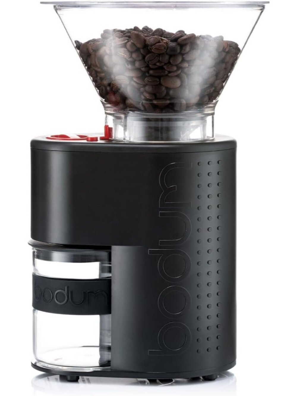 Electric Conical Burr Coffee Grinder with Timer & 12 Grind Settings, Black
